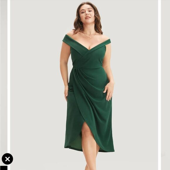 NWT BloomChic green cocktail evening dress - Picture 1 of 11